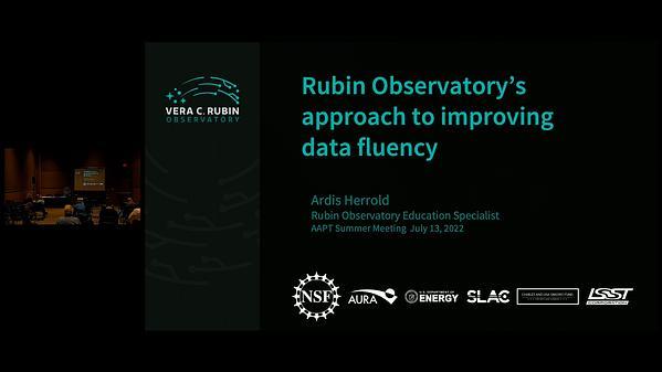 Rubin Observatory’s Approach to Improving Data Fluency