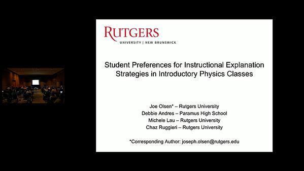 Student preferences about instructional explanation strategies in introductory physics classes