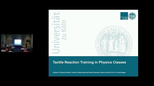 Tactile Reaction Training in Physics Classes