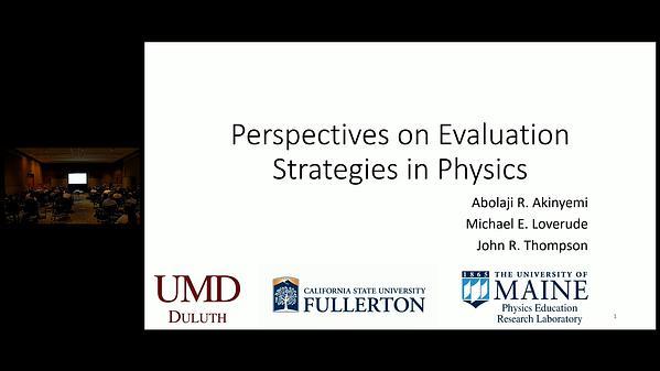Perspectives on Evaluation Strategies