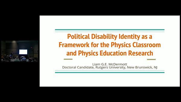 Political Disability Identity: A Framework for Physics Education Research
