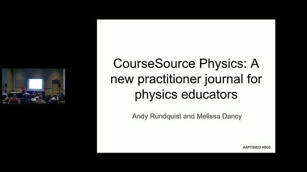 CourseSource Physics: A new practitioner journal for physics educators