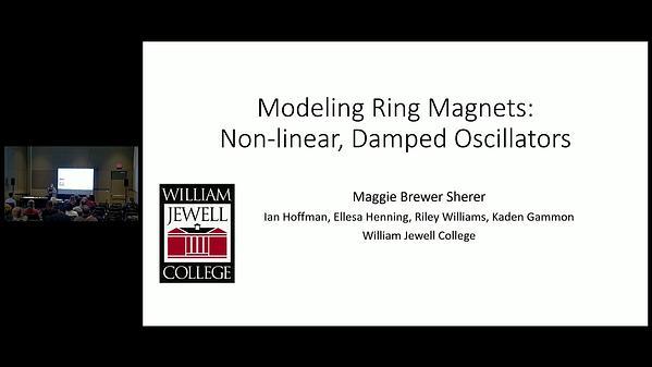 Modeling Ring Magnets: Non-linear, Damped Oscillators