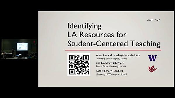 Identifying Learning Assistants’ Resources for Student-Centered Teaching