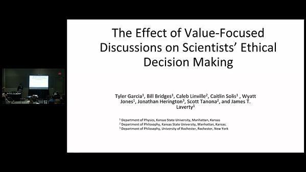 The Effect of Value-Focused Discussions on Scientists' Ethical Decision Making