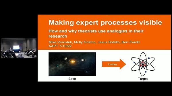 Making expert processes visible: how and why theorists use analogy