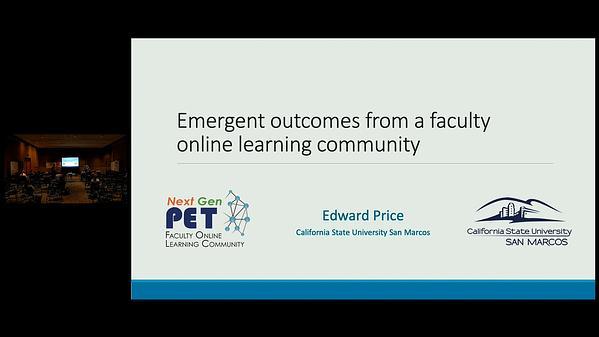 Emergent outcomes from a faculty online learning community