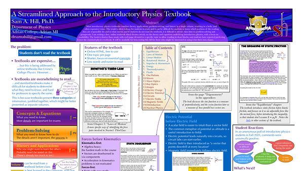 A Streamlined Approach to the Introductory Physics Textbook