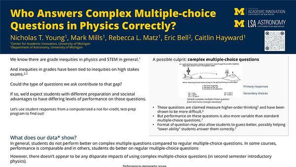 Who answers complex multiple-choice questions in physics correctly?