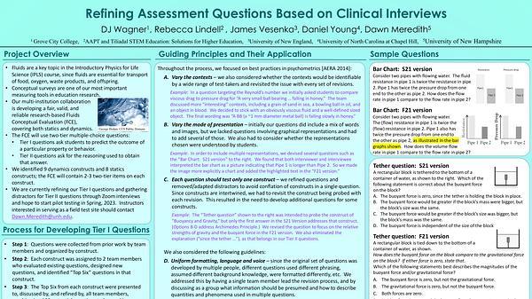 Refining Assessment Questions Based on Clinical Interviews