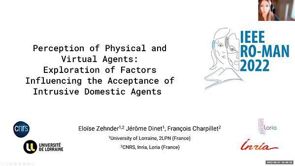 Perception of Physical and Virtual Agents: Exploration of Factors Influencing the Acceptance of Intrusive Domestic Agents