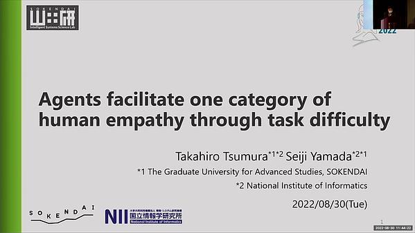 Agents facilitate one category of human empathy through task difficulty