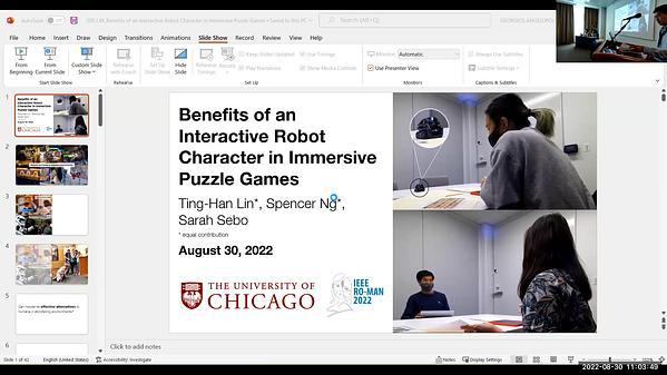 Benefits of an Interactive Robot Character in Immersive Puzzle Games