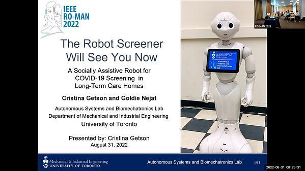 The Robot Screener Will See You Now: A Socially Assistive Robot for COVID-19 Screening in Long-Term Care Homes