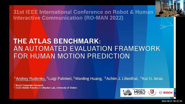 The Atlas Benchmark: an Automated Evaluation Framework for Human Motion Prediction