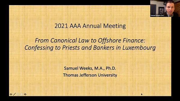 From Canonical Law to Offshore Finance: Confessing to Priests and Bankers in Luxembourg