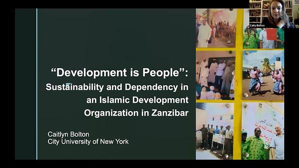 Development is People: Sustainability and Dependency among Islamic Development Organizations in Zanzibar
