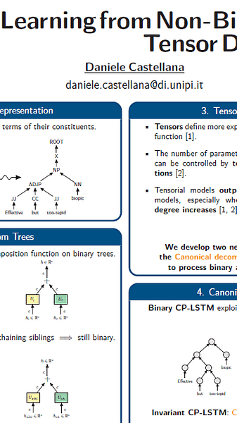 Learning from Non-Binary Constituency Trees via Tensor Decomposition