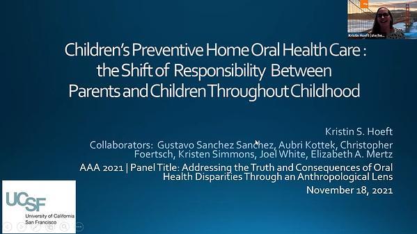 Children's Preventive Home Oral Health Care and the Shift of Responsibility Between Parents and Children Throughout Childhood