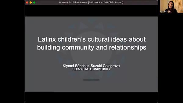 Latinx Children's Ideas about Building Community and Relationships