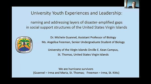 University Youth Experiences and Leadership: Naming and Addressing Layers of Disaster-Amplified Gaps in Social Support Structures of the United States Virgin Islands