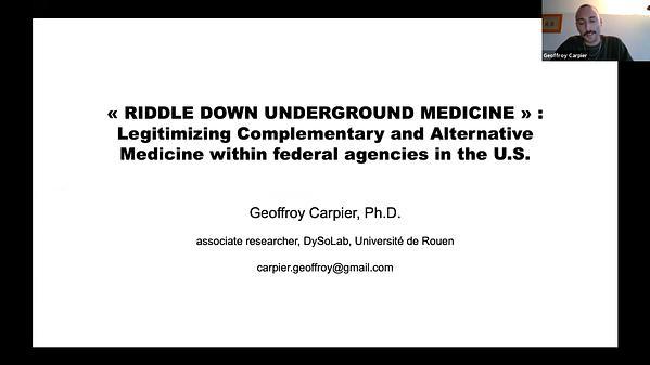 “Riddle Down Underground Medicine”: Ethnography, Theory Building, and Medical Research on CAM in the U.S.