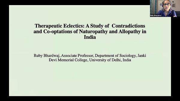 Eclectic Therapeutics: A Study of Therapeutic Pluralism in India