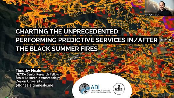 Charting the unprecedented: performing predictive services in the Black Summer fires