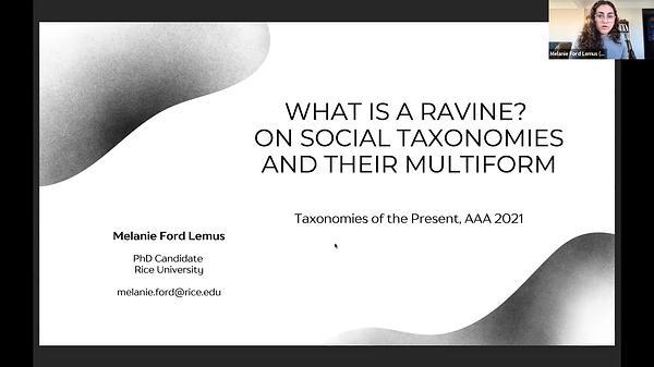 What is a Ravine? Social Taxonomies of the Multiform in Guatemala City