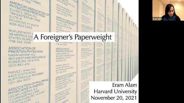 A Foreigner's Paperweight
