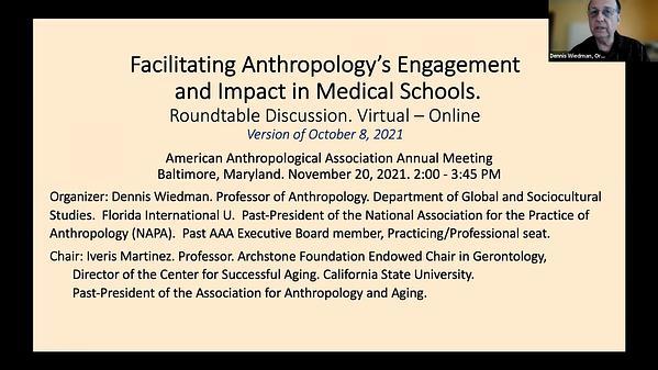 Facilitating Anthropology’s Engagement and Impact in Medical Schools