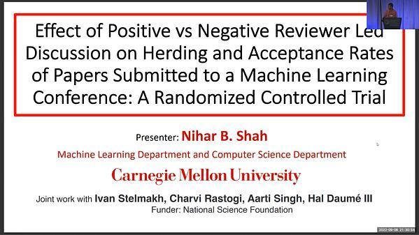 Effect of Positive vs Negative Reviewer-Led Discussion on Herding and Acceptance Rates of Papers Submitted to a Machine Learning Conference: A Randomized Controlled Trial