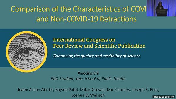 Comparison of the Characteristics of COVID-19 and Non-COVID-19 Retractions