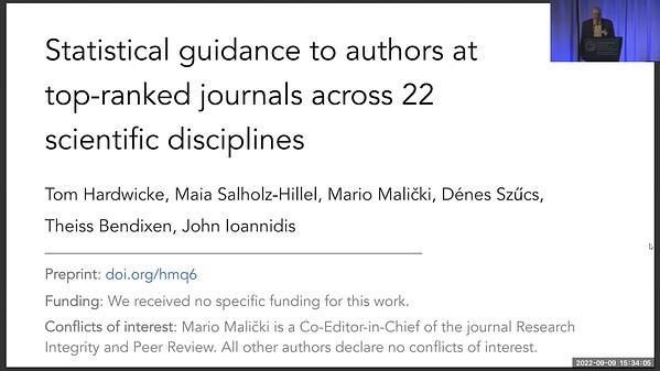 Statistical Guidance to Authors at Top-Ranked Journals Across 22 Scientific Disciplines