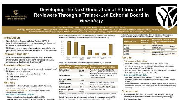 Developing the Next Generation of Editors and Reviewers Through a Trainee-Led Editorial Board in Neurology