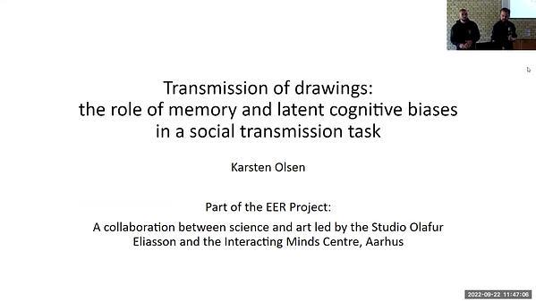 Transmission of drawings: the role of memory and latent cognitive biases in a social transmission task