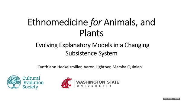 Ethnomedicine for People, Animals, and Plants; Evolving Explanatory Models in a Changing Subsistence System