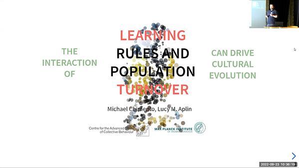 The interaction of learning rules and population turnover can drive cultural evolution