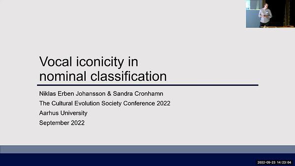 Vocal iconicity in nominal classification: How semantic properties can influence linguistic structure