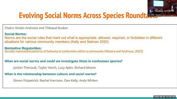 Theoretical angles on framing and identifying norms in nonhuman taxa