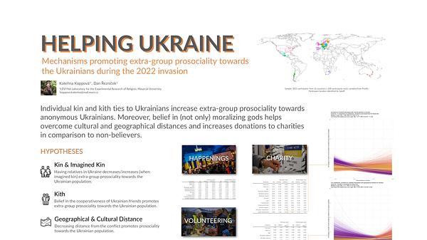 Helping Ukraine: Mechanisms promoting extra-group prosociality towards the Ukrainians during the 2022 invasion