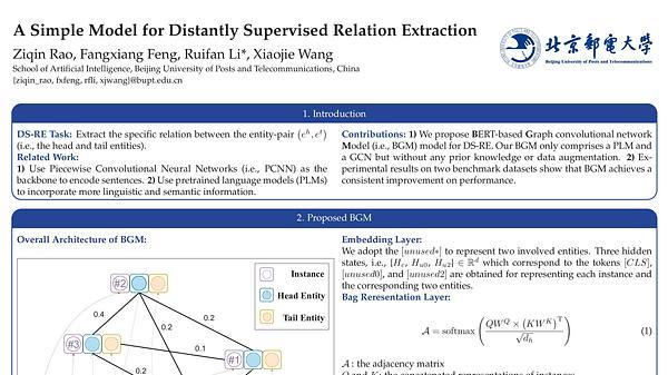 A Simple Model for Distantly Supervised Relation Extraction