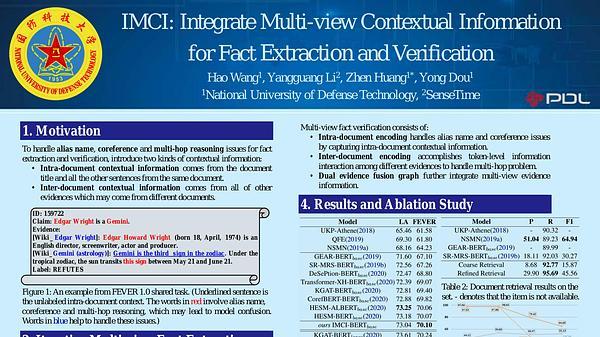 IMCI: Integrate Multi-view Contextual Information for Fact Extraction and Verification