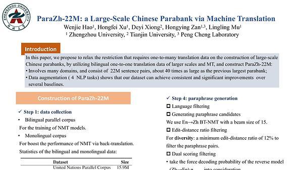 ParaZh-22M: a Large-Scale Chinese Parabank via Machine Translation
