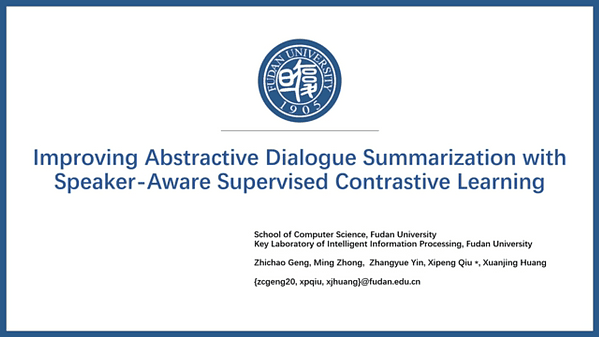 Improving Abstractive Dialogue Summarization with Speaker-Aware Supervised Contrastive Learning