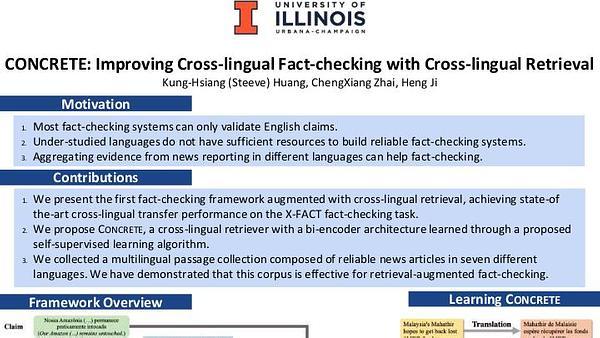 CONCRETE: Improving Cross-lingual Fact-checking with Cross-lingual Retrieval