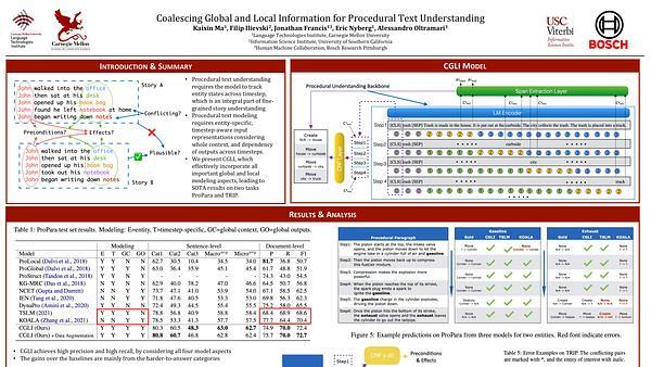 Coalescing Global and Local Information for Procedural Text Understanding