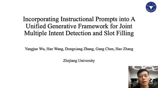 Incorporating Instructional Prompts into A Unified Generative Framework for Joint Multiple Intent Detection and Slot Filling