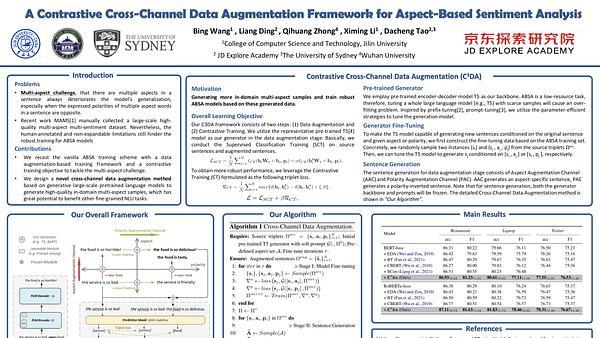 A Contrastive Cross-Channel Data Augmentation Framework for Aspect-Based Sentiment Analysis