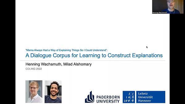 "Mama Always Had a Way of Explaining Things So I Could Understand": A Dialogue Corpus for Learning to Construct Explanations